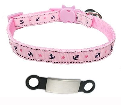 Personalized Engraved Nylon Adjustable Cat Collar - Polly's Pet Products