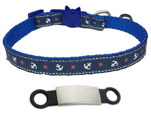 Personalized Engraved Nylon Adjustable Cat Collar - Polly's Pet Products