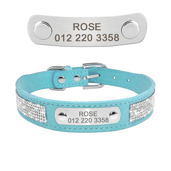 Personalized Leather Adjustable Cat Collar - Polly's Pet Products