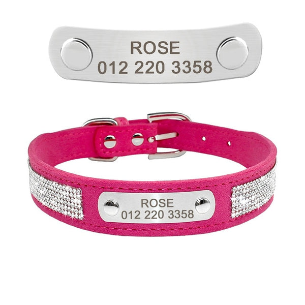 Personalized Leather Adjustable Cat Collar - Polly's Pet Products