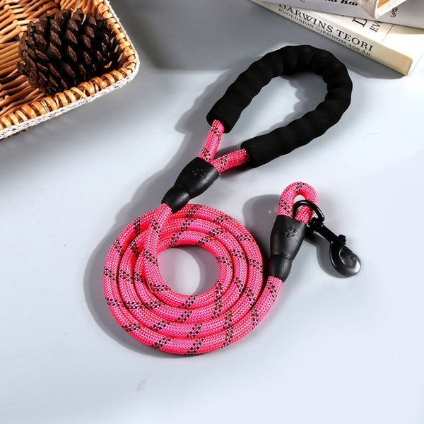 Reflective Durable Nylon Dog Leash - 2m - Polly's Pet Products